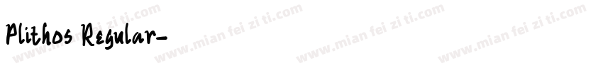 Plithos Regular字体转换